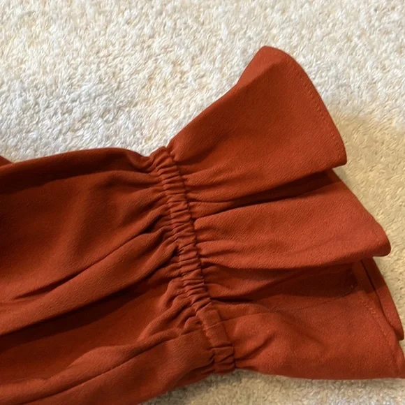 J Crew tie collar ruffle cuff blouse - Picture 9 of 9